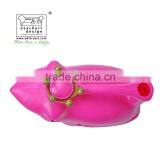 Designer Frog King Shape Watering Can Plastic Pink 1.6L thumbnail-2