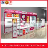 Makeup cosmetic display racks , wall panels display stand for cosmetic for retail