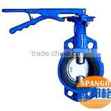 Lever Operated Wafer Type Butterfly Valve With Double Half Shaft thumbnail-6