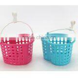 Plastic Storage Basket/Handle Basket/Mini Baskets/Sundries Basket/Heart Shaped Basket/small Basket/kid Basket/Single Handle