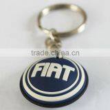 Promotion !!! the Car Brand Design Silicone Key Chain for FIAT