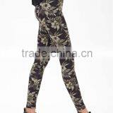 Tropic Floral Cropped Skinny Leggings Women Casual Pants thumbnail-2