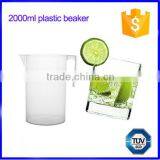 2000ml Laboratory Plastic Measuring Beaker for Chemical Lab Instrument thumbnail-2