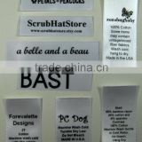 1,000pcs Custom Boutique Satin Printed Labels ( Single Color Printing )