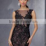 (MY9296) MARRY YOU Sexy Sleeveless Lace Beaading Red Design One Piece Party Dress thumbnail-2