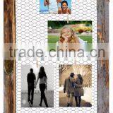 Vintage Chicken Wire Collage Frame thumbnail-2