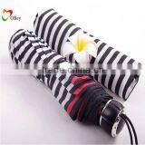 3 Folding Windproof Striped Rain Umbrella