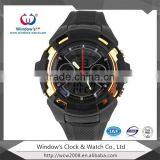 2014 Hotsale Red / Black / Gold Light Multicolors wristband Hand Touch LED Watch
