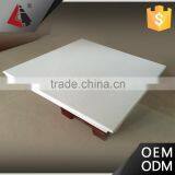 Fireproof Perforated White Aluminum or Metal Acoustic Suspended Ceiling Tiles 600x600mm