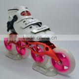 Customer Design Speed Skating Shoes Carbon Skating Boot OEM ODM Logo White Color G13 Skating Wheels thumbnail-1