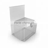 Transparent Custom Acrylic Clear Locking Box