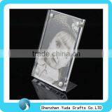 Custom Slanted L Desktop Picture Table Frame Stand Acrylic Picture Frame Display Stand for Sale