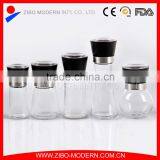 Wholesale Different Salt and Pepper Grinder Set , Glass Bottle Spice Jar