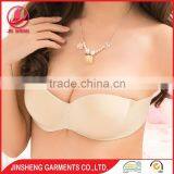 Seamless Invisible Silicone Strapless Low Back Bra for Lady thumbnail-3
