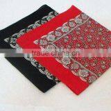 Fashion Ladies 100% Cotton Handkerchief and Bandana Square Scarf (FCH-S10009) thumbnail-1