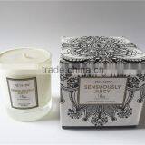 Logo Custom Printed White Matte Candle Packaging Boxes