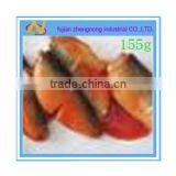 Food Products 155g Canned Mackerel Fish in Tomato Sauce(ZNMT0046)