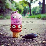 Customized 3d Kawaii Cartoon Food Set Toys Keychain/OEM Pvc 3d Cool Food Figurine Keychain/plastic Production Keychain Factory thumbnail-6