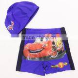 Car Style Children Swimwear Kids Swimsuit for Boys Swim Trunk With Swim Cap thumbnail-2