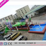 2016 new wonderful promotional brown inflatable jungle slide city for entertainment park