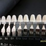 compare tooth before and after treatment teeth whitening 3D 20 color shade guide