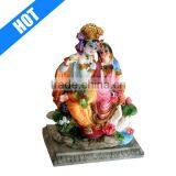 Customized Hand Painted Radha Krishna Asana Statue for Sale thumbnail-1