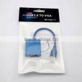 USB 3.0 to VGA Video Card Adapter Vga to Usb Adapter USB Male to VGA Female Adapter for Windows 7/ 8 thumbnail-1