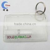 Clear PC Rigid Plastic ID Card Holder thumbnail-1