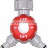 3/4"-1" 2-Way Snap-in Plastic Quick Coupling Garden Hose Connector thumbnail-3