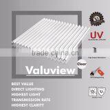 Optical Grade UV Coated Extruded Plastic Polycarbonate Corrugated Clear Sheet (Valuview Clear MINI) thumbnail-1