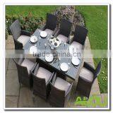 Audu Rattan Texas 8 Seater Rectangular Dining Set thumbnail-1