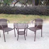 3 Pcs Outdoor Garden Coffee Table And Folding Chair thumbnail-2