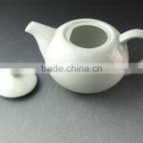 Eco-friendly Stocklot Cheap White Porcelain Big Capacity Teapot thumbnail-2
