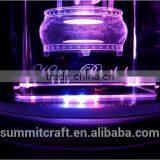 3d Laser Carousel Antique New Baby Gift Crystal thumbnail-3