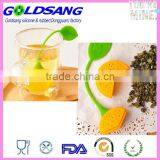 Green Silicone Lemon Design Tea Filter Strainer /tea Bag Holder thumbnail-1