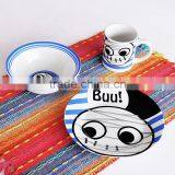 3pcs Ceramic Dinnerware Set for Children, Porcelain With Decal thumbnail-1