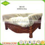 Cheap handmade wicker pet bed wicker dog bed