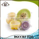 NBRSC Multi Size Silicone Lids Food and Bowl Covers Stretch Reusable Lids Cover Wrap thumbnail-3