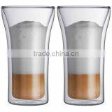 360ml 13ounce Cooler Beer Double Wall Glass Cup thumbnail-1