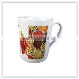 Promotional Logo Unbreakable Drinkware Black Floral Printing Melamine 20oz Plastic Mug thumbnail-4