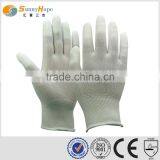 13 Gauge White Nylon PU Coated Gloves thumbnail-1