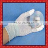 China Supplier Cheap Price Antistatic PU Finger Coated ESD Gloves/ESD Working Gloves/Carbon Fiber Antistatic Gloves thumbnail-3