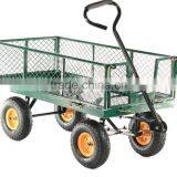 Garden Cart Mesh Hand Cart With Four Wheels Hand Trolley TC1840 thumbnail-2