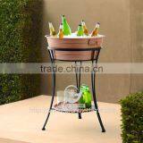Ice Bucket Beverage Party Tub With Stand Drink Cooler For Parties Picnics Beer Ice Bucket thumbnail-2
