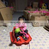 Toddler Pull Sled With Safety Betl Towable Kids With Secure Ceinture Snow Sled With Backrest,-30temp 24h Cold Resistance Test thumbnail-3