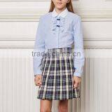 School Girls Cotton Long Sleeve Shirt High School Apparel thumbnail-2