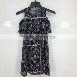 Girl Stock Flower Cold Shoulder Summer Dress thumbnail-1