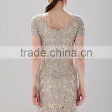 Lady's Latest High Quality Popular Fashion Crochet Lace Party Dress thumbnail-3