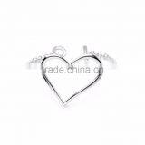 Silver Plated Bracelet, Heart Shape Bracelet, Fashion Jewellery thumbnail-1