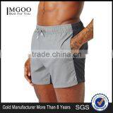 Fashion Spliced Colorblock Swim Trunks Skinny Fitness Swim Shorts 12 Inch Side Seam Length 22 Inch Leg Opening Mens Board Shorts thumbnail-1